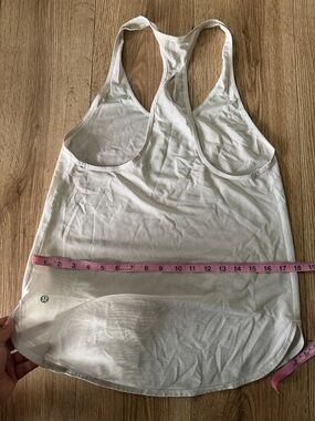 lululemon athletica White Racerback Mesh-Back Tank